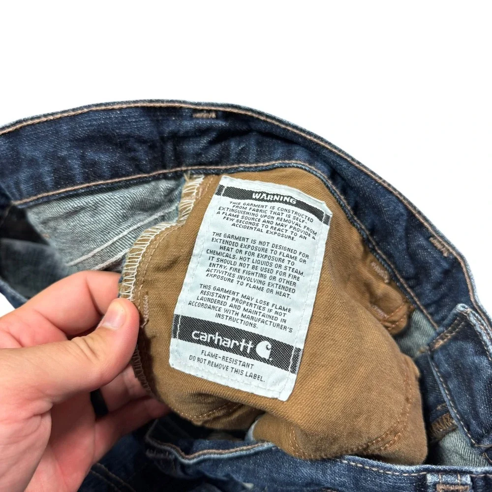 Carhartt 101814972 Flame Resistant CAT 2 Jeans Men's 34x32 (Fits 32x30.5)